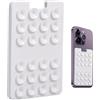 Generic Supporto per telefono - Supporto adesivo per carte di credito, supporto a ventosa in silicone, universale, organizer per cellulare, riutilizzabile, antiscivolo, supporto a portafoglio per doccia