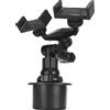 Haofy Supporto Telefono Auto Rotante 360° Adatto per Diametri 64,2-94,2mm Compatibile con Telefoni 3-7 Doppio Fisso per Auto Camion SUV