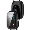 KUTEWEU Compatibile con Amazfit GTS4 Mini Watch Pellicola Protettiva per Display Custodia [Involucro di Ricambio], TPU Protettivo Skins Copertura Cover Case per Amazfit GTS4 Mini (2 Pezzi Nero)