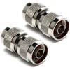 UniteCom 2 adattatori UniteCom tipo N maschio a maschio tipo N maschio a bassa perdita spina dritta RF coassiale antenna connettore barilotto convertitore di genere 4G 5G Wi-Fi LoRa elio UHF VHF