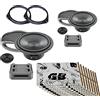 Superauto hi-fi Kit 4 casse CK 165 Woofer Tweeter Griglie supporti + Insonorizzante Portiere Compatibile con FIAT Tipo dal 2017 Anteriore