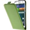 PhoneNatic Copertura di Cuoio Artificiale Compatibile con Huawei Ascend G7 - Flip-Case Verde - Cover + Pellicola Protettiva