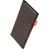 fitBAG Jive Marrone per Xiaomi 13 Custodia per Cellulare in Tessuto con Imbottitura in Microfibra| Accessorio con Funzione di Pulizia | Made in Germany