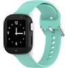 GIOPUEY Cinturini Compatibile con Xplora X6 Play, Morbido Silicone Cinturino [Resistente all'Usura] [Traspirante] - Teal Green