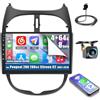 Inefala 8 Core 4+64GB Radio per Peugeot 206 206cc Citroen C2 2001-2016 Android 15 con Wireless CarPlay Android Auto, 9 Pollici Stereo Touch Soporta Bluetooth WIFI 59UI 32 EQ DSP GPS Comandi al Volante