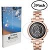 Qrettie - Pellicola protettiva per schermo Michael Kors Access Sofie, durezza 9H, in vetro temperato, per smartwatch da donna Michael Kors Sofie, antigraffio, senza bolle