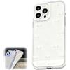 Bpoeee LED Bowknot Phone Case for iPhone Series - Aesthetic Coquette Style with Light-Up Design for Incoming Calls, Slim Soft Tpu Protective Cover, Glow-in-the-Dark Aesthetic (White,13)