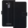 ESACMOT Custodia Portafoglio in Pelle Compatibile con Asus Zenfone 3 Max ZC520TL Flip Cover con Porta Carte e Supporto, Chiusura Magnetica, Custodia Folio Antiurto (Nero)