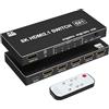 Arleedyn Switch HDMI 8K Splitter 5 porte HDMI Switcher con telecomando IR per Xbox, PS4, PC TV