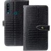 Lankashi Custodia in Pelle Gel TPU Silicone per Alcatel 1 SE 2020 5030D Caso Cover Case Flip Guscio Protettiva Copertina Portafoglio Slot per Carte Magnetico (Nero)