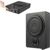 HuKaiL Subwoofer per auto da 8 pollici, 600 W, 12 V, modificato audio per auto, con altoparlanti attivi alti e subwoofer amplificatore, subwoofer auto con corpo in acciaio inox, nero