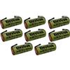 Electron 8x Batteria ricaricabile Ni-Mh 4/5A 4/5 A 1,2V 1800mAh con linguette lamelle terminali a saldare per pacco pacchi batteria 42x17mm 17x42mm