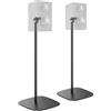 Xantron® 2 supporti per altoparlanti di alta qualità, altezza 80 cm, design per altoparlanti pesanti/supporto antiscivolo con passacavo nascosto, con materiale di montaggio e adattatore