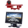 Misayaee HD 720P Telecamera Retromarcia Specifico Per Furgone Con Luci Led Terzo Stop Posteriore per NV300 Opel Vauxhall Vivaro/Renault Trafic 2014-2019 + 7.0 DVD Monitor TFT Schermo camion LCD Display