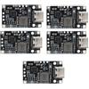 Tyatocepy 5PCS Type-C 2S BMS Modulo di Ricarica della Batteria al Litio 8,4 V 12,6 V con Supporto Bilanciato Carica con Indicatore Parti di Ricambio Accessori