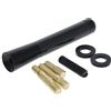 Othmro Universale 3 80mm Nero In Fibra di Carbonio Modello Vite Corta Autoradio Antenna Nero 1 pz