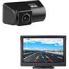 Misayaee Telecamere posteriori in luce targa + 4.3 Monitor per Ford Transit MK6 /MK7 Connect Transporter