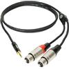 Klotz KY8-180 Y-Cable XLR female 1,8m - Cavo Insert