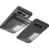 YhomeY Custodia magnetica in alluminio per Google Pixel 7/7 A/7 Pro/8/8 A/8 Pro, lussuosa cornice antiurto in metallo premium con cover posteriore in plastica rigida,Nero,8