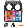 KUNFINE CarPlay Android Auto Navigazione Stereo GPS Radio Telecamera retromarcia Display 10 IPS Quad Core 2G+32G Touchscreen Headunit Tablet Pad Lettore multimediale per Nissan Qashqai 2006-2013