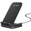 Generic Caricabatterie wireless per telefono, supporto pieghevole per scrivania, stazione di ricarica rapida da 15 W con angolo regolabile, design elegante e costruzione portatile per telefoni cellulari
