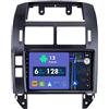 RoverOne Autoradio GPS per Volkswagen Polo Mk4 2001 2002 2003 2004 2005 2006-2011 Carplay Android Auto Stereo Head Unit Bluetooth Sat Navigation