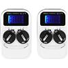Garosa Caricabatterie LCD per Batterie a Bottone 2 Pezzi Compatibile con LIR2032 LIR2025 CR2032 Ricaricabile ML2032 ML2016 Scheda Ricarica con Display e Pulsante Riutilizzabile