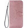 TingYR Cover per LG K22, Flip Custodia Carte di Credito da Funzione Stand, Anti-Slip Slot Portafoglio Flip Protettivo Dell'ente Completo Slim Fit Cover.(Oro Rosa)