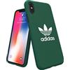 adidas 29944 Originals Adicolor - Cover modellata per Apple iPhone X, colore: Verde collegiale