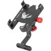 Walopola Supporto per telefono per bicicletta, supporto per telefono per manubrio di scooter, a sgancio rapido, antiurto, accessorio per navigazione, per ciclismo urbano, pendolarismo