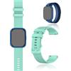 yystao Biggerfive - Cinturino di ricambio per smartwatch da 1,8, in silicone, compatibile con Biggerfive SmartWatch da 1,8, delicato sulla pelle, 22 mm (turchese)