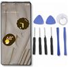 Zunate Schermo di Ricambio per Pixel 7 5G, Display AMOLED, Gruppo Touch Screen con Strumenti di Riparazione, Elevata Sensibilità al Tocco e Riconoscimento delle Impronte Digitali