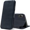 Verco Case per Huawei Y5 2019 Custodia, Cover a Libro Pelle PU per Huawei Y5 2019 Custodia Premio Booklet Protettiva, Blu