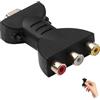 TASSFROO Adattatore HDMI a RCA, Adattatore HDMI AV 1080P Convertitore HDMI a RCA per TV Monitor Proiettori DVD Sistemi Fotocamera AV Composite Video Audio/Splitter, Rosso Bianco Giallo Interfaccia