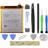 OnlyTech - Kit di riparazione Batteria di ricambio Premium BLP735 per OPPO RENO2-4000mAh - Qualità originale con 10 Strumenti e Adesivo