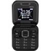 CCYLEZ Piccolo Telefono a Conchiglia, Display a Doppio Schermo, Suono Chiaro, con Memoria da 16 GB, Pulsanti Grandi e Numeri Grandi, Fotocamera HD per Anziani, Cellulare Tascabile (BLACK)