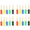 Vikye Spina di banana, 20 Pz/set 2mm Colori Misti Banana Plug Jack Sonde di Prova Connettore Per Amplificatore per Strumento Attrezzature Altoparlante Amplificatore