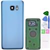 MovTEK Coperchio della Batteria Vetro Posteriore per Samsung Galaxy S7 Edge G935F Originale Copribatteria con Vetro Fotocamera Blu