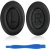 pawpoem 2 PCS Cuscinetti Cuffie in Memory Foam, Ricambi Cuffie Over Ear Morbidi e Resistenti, Padiglioni Cuffie Compatibili con QC35, QC25, QC15, QC2, AE2, AE2i, AE2w