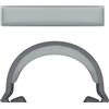 Geekria Fascia in pelle proteica compatibile con cuffie Corsair HS55, HS55 PRO, fascia di ricambio (grigio)