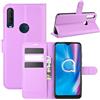 Fertuo Cover Alcatel 1S 2020 / 1V 2020 / 3L 2020, Custodia Portafoglio Cover a Libro in Pelle Flip Case con Silicone Bumper, Fibbia Magnetica, Porta Carte, Kickstand, per Alcatel 1S 2020, Viola