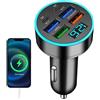 Generic Caricatore veloce da auto | Caricatore USB da 66 W con multi-porta, caricatore per auto, blocco caricabatterie da auto, caricabatterie multifunzione per telefoni e tablet