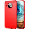 TingYR Cover per Nokia X10/ Nokia X20, Ultra Sottile di Gomma, Ottima Cover Antiurto TPU Flessibile, Custodia Case per Nokia X10/ Nokia X20 Smartphone.(Rosso)