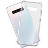 mtb more energy® Custodia Crystal Armor per Samsung Galaxy S10 (SM-G973, 6.1'') - Hard PC Back & Soft Silikon Bumper - Angoli rinforzati - Trasparente - TPU PC Case Cover
