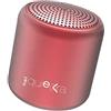 NelQuieOra Big Sound Speaker Bluetooth Portatile Compatto 53g Fino a 5h Di Autonomia Scatola Regalo Laccio Cavo di Ricarica (Rosso)