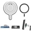CERFFOOL Gimbal Magnetic Adapter Base per Insta360 Flow Alluminio Lega per Magsafe iPhone 16 15 14 13 12 per Huawei Xiaomi Oppo Accessori Telefono