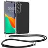 kwmobile Custodia Compatibile con Samsung Galaxy A26 5G Cover - Back Case in Silicone TPU - Protezione Smartphone con Cordino - trasparente