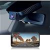 FITCAMX Dash Cam Compatibile con Mercedes-Benz E-Class CLA CLS GLA GLB AMG A-Class B-Class, 4K Discreet Car Recorder WiFi, Video Collision Sensor, Stealthy Fit Easy to Install, 64GB Card