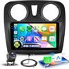 VECHTEL 4G+128G Autoradio Android 15 per Renault Dacia Sandero 2 B52 2012-2019, 9'' In-Cell HD Schermo Tactile Stereo Auto co Carplay Android Auto senza Fili GPS Wi-Fi USB Bluetooth FM RDS Camera
