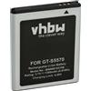 vhbw batteria compatibile con Samsung Wave GT-S7230E, I559, S5250 525, S5330 533 smartphone cellulare (1300mAh, 3,7V, Li-Ion)